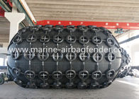 4,8 m * 8m 50kPa Port Pneuamtic Rubber Fenders Wysoka wydajność z łańcuszkową siatką